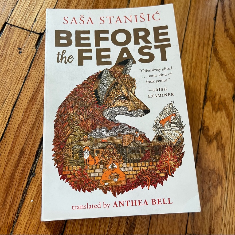 Paperback “Before the Feast” Sasa Stanisic, Fiction, Book Club